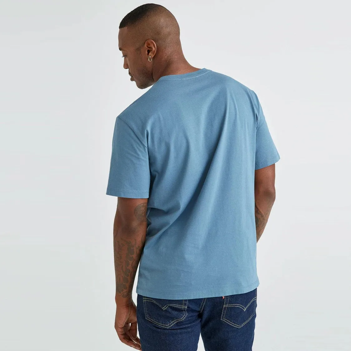 Pima Pocket Tee (Blue Mirage)