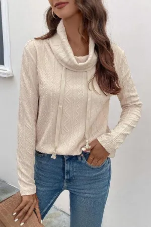 Pleasurable Comfort Turtleneck Sweatshirt