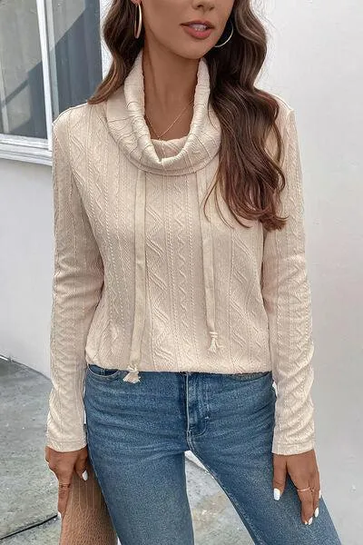 Pleasurable Comfort Turtleneck Sweatshirt