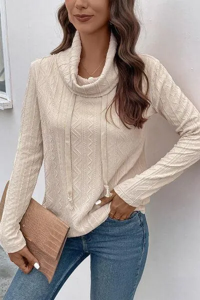 Pleasurable Comfort Turtleneck Sweatshirt