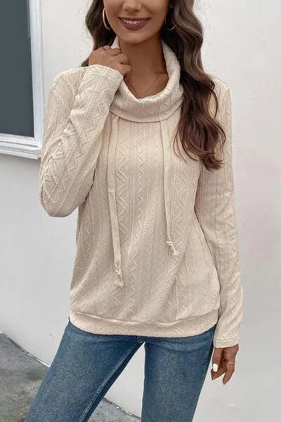 Pleasurable Comfort Turtleneck Sweatshirt