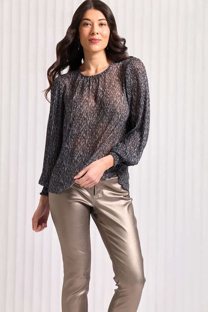 PLEATS TO MEET YOU BLOUSE - FLURRY