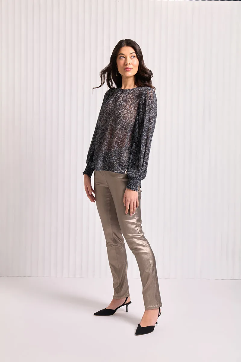 PLEATS TO MEET YOU BLOUSE - FLURRY