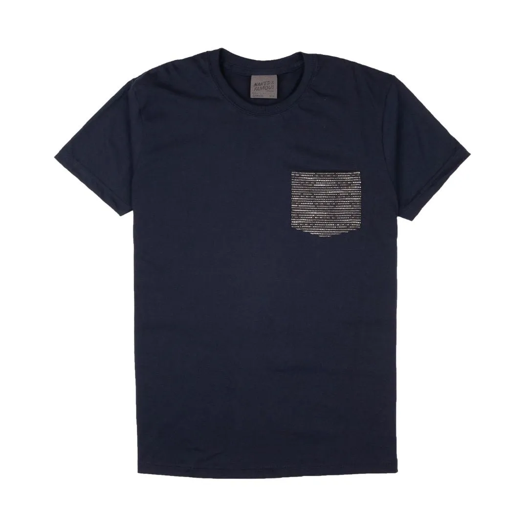 Pocket Tee (Navy   Slub Sashiko Denim)