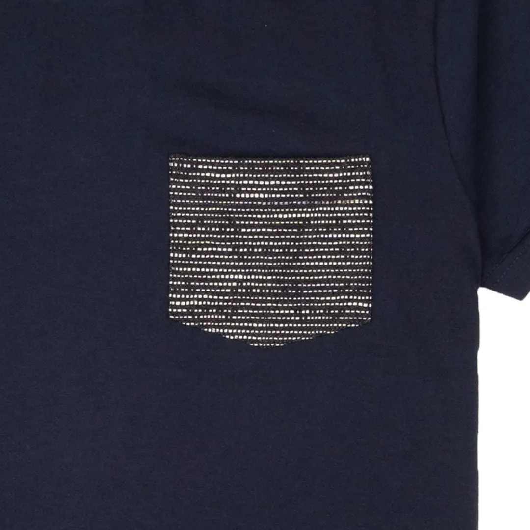 Pocket Tee (Navy   Slub Sashiko Denim)