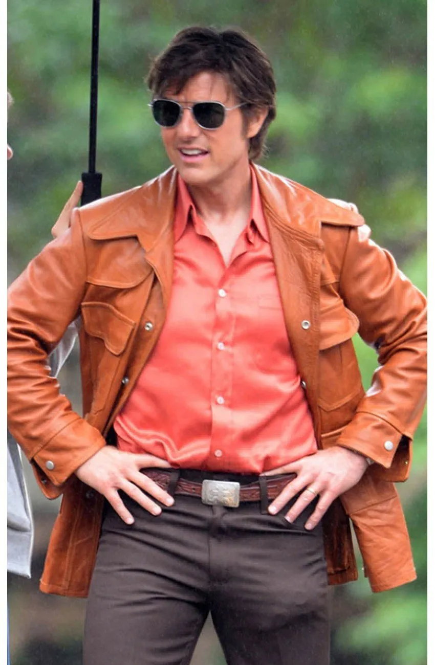 Premium American Made Movie Leather Jacket Worn By Tom Cruise | Tom Cruise Premium American Made Movie Leather Jacket