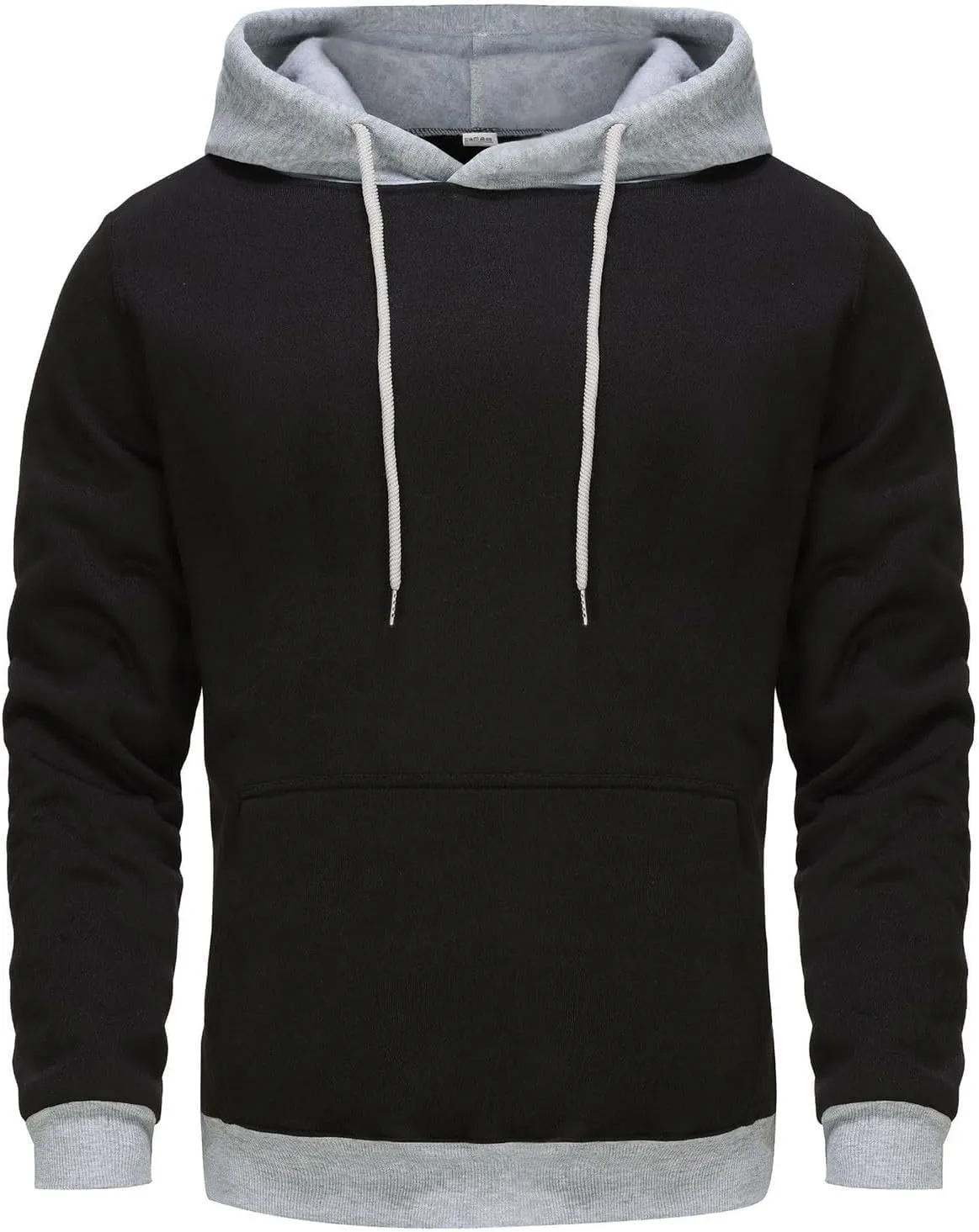 Pullover Hoodie Men Trendy Loose Winter Solid Colored Jackets Stylish Pullover Sweater Winter Shirt for Men with Pockets