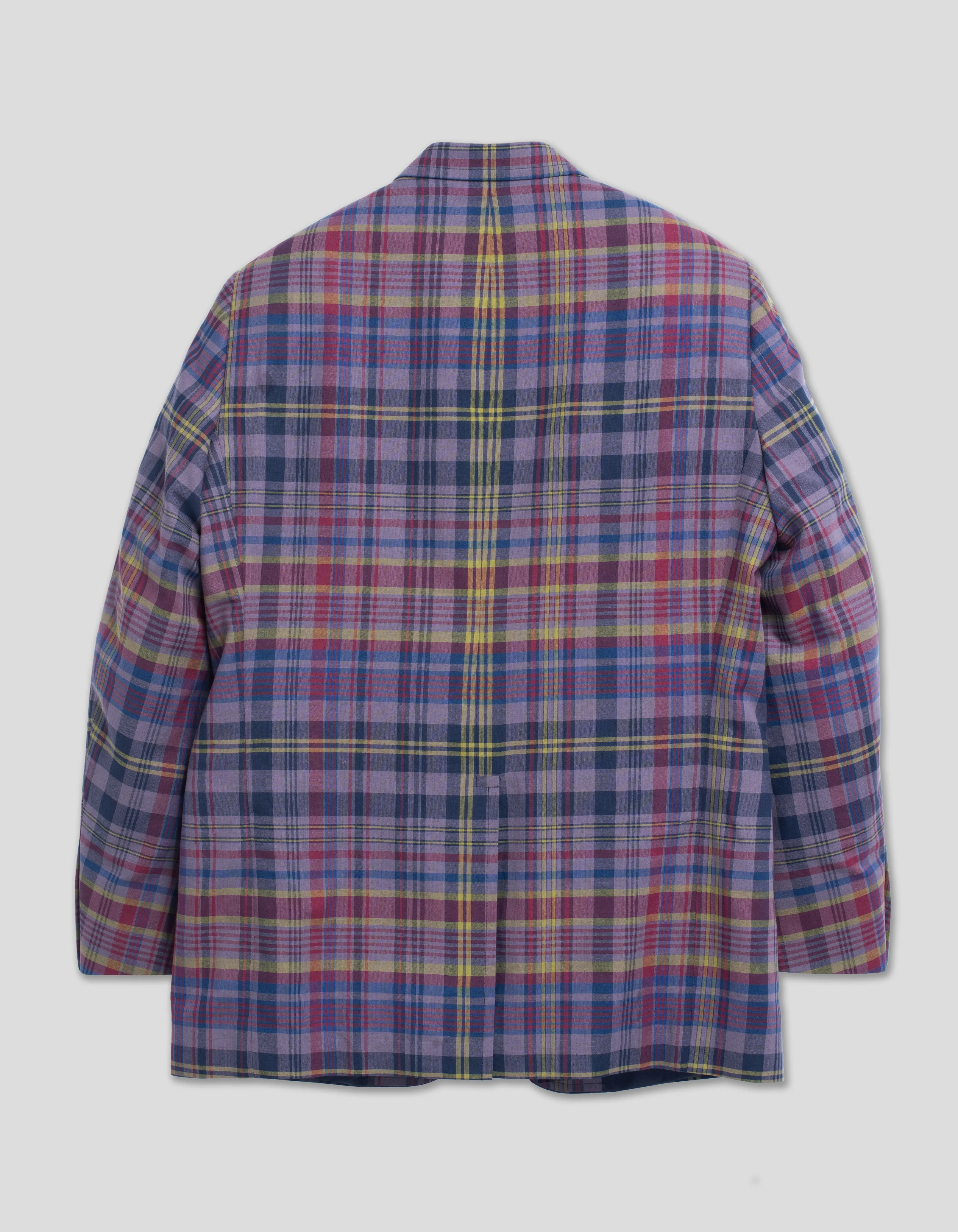 PURPLE TEA STAINED MADRAS SPORT COAT