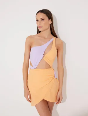 Ramona Orange/Lilac Skirt