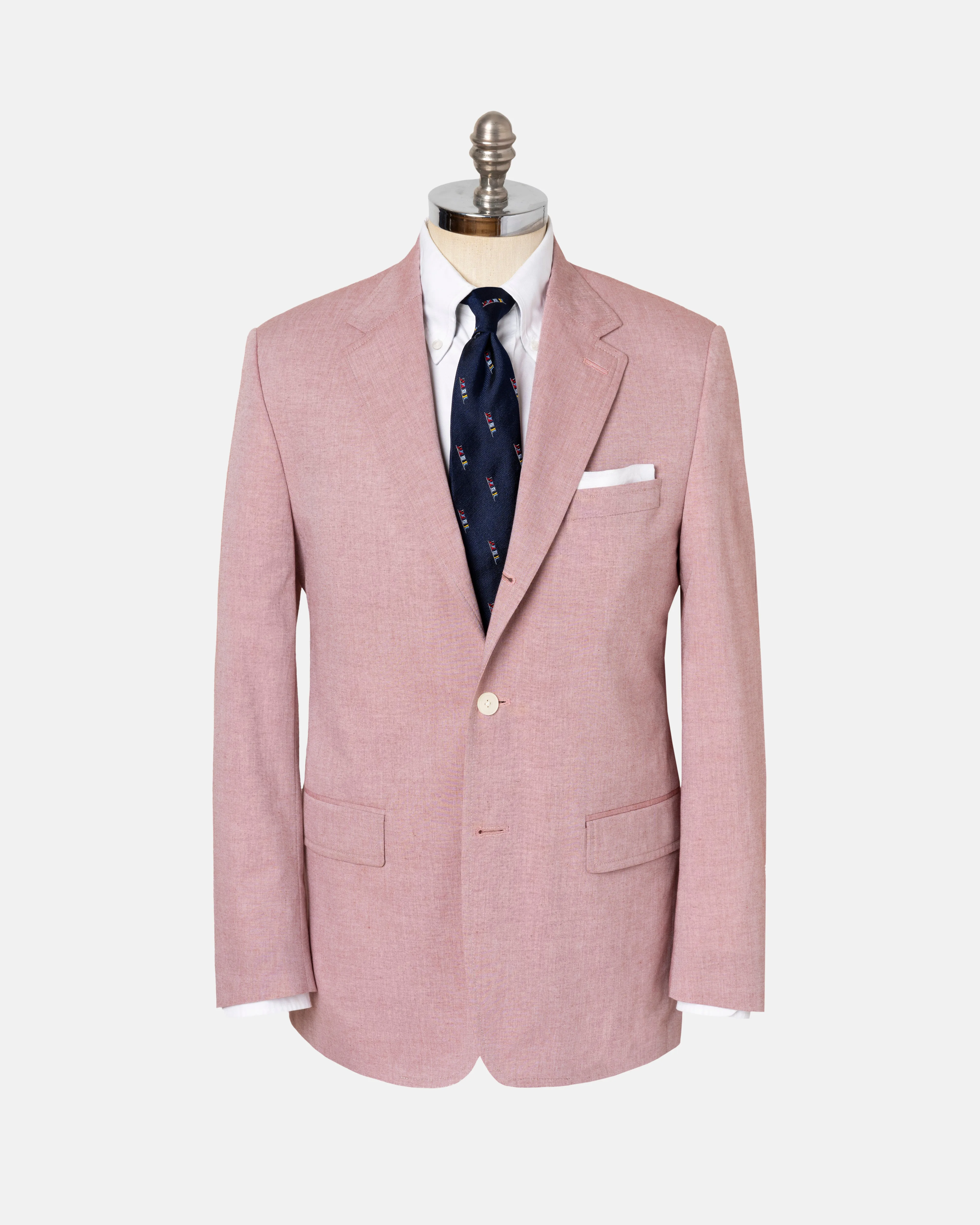 RED COTTON CHAMBRAY SPORT COAT