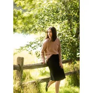 Remi Ebony Denim Midi Skirt