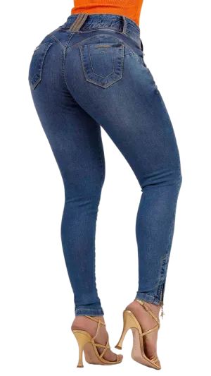 Rhero Women's High Waisted Skinny Jeans Pants 56682