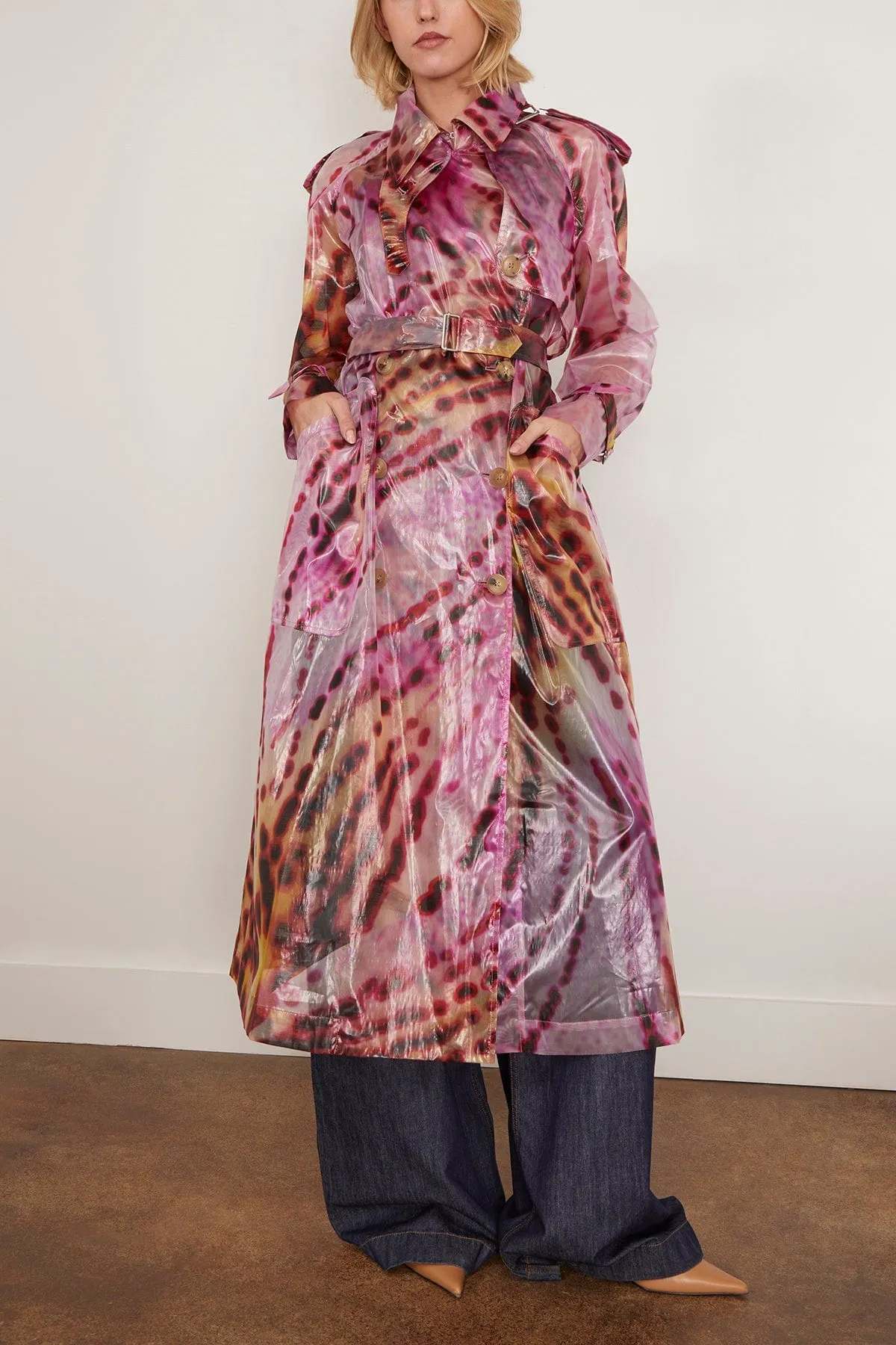 Risto Coat in Fuchsia