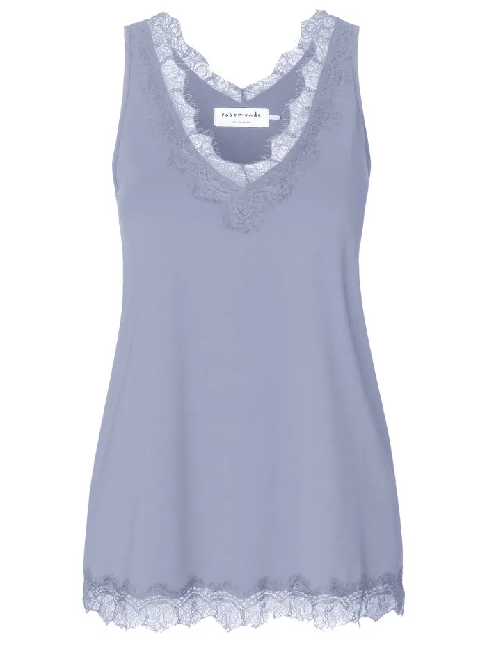 Rosemunde T Silky Lace Top Arctic Blue 4220 490