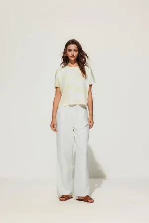 Satin Watercolor Printed Blouse