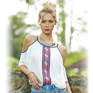 Scoop Print Bear Shoulder Half Sleeves Regular T-shirt