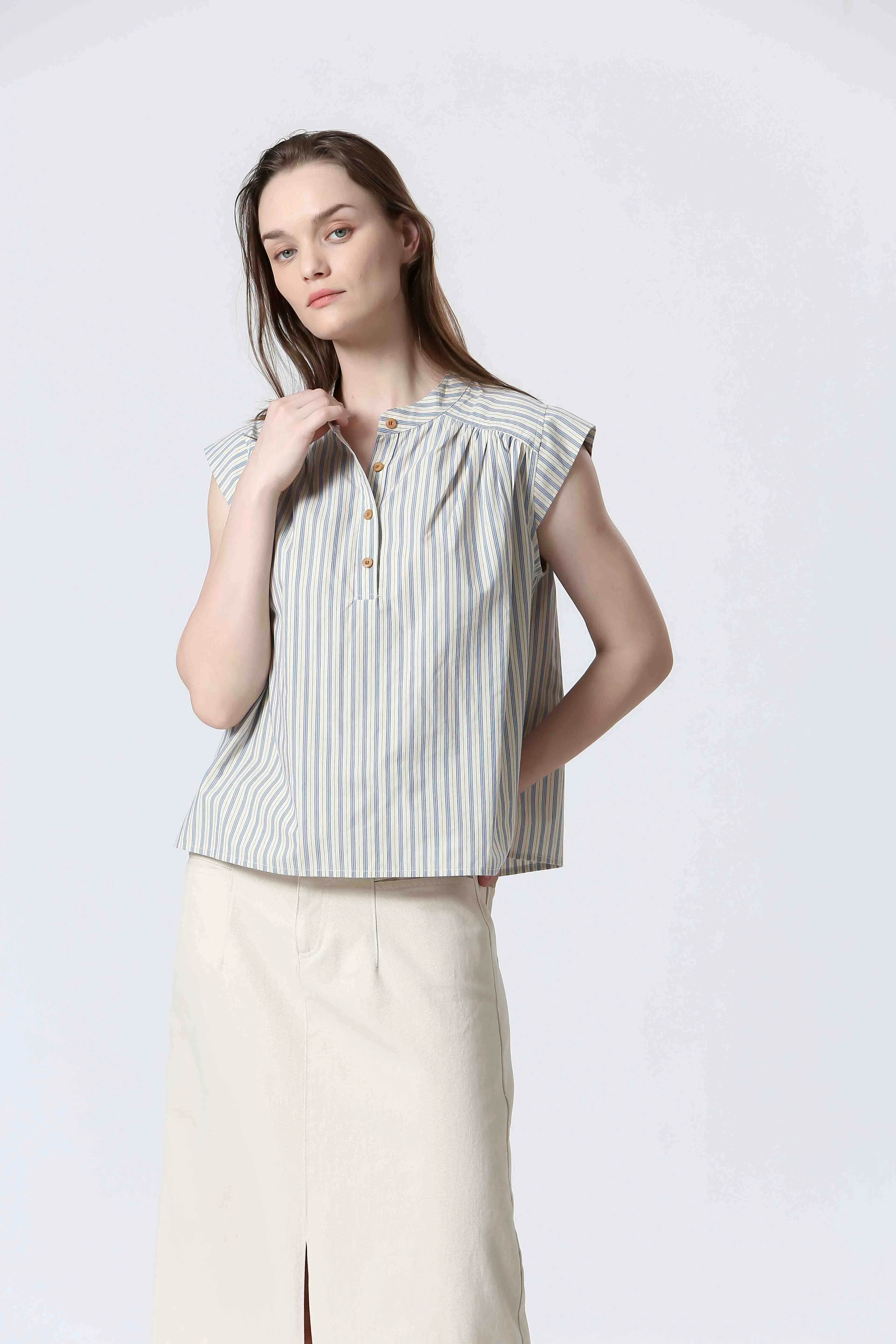 See U Soon Gemma Blouse - Blue