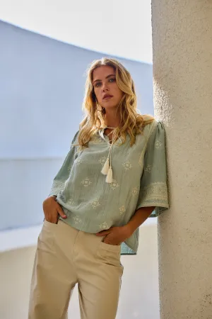 See U Soon Genevieve Blouse - Green