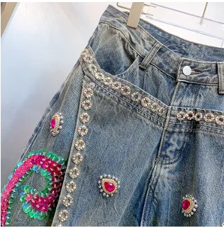 Sequin and Diamond Jeans