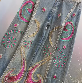 Sequin and Diamond Jeans