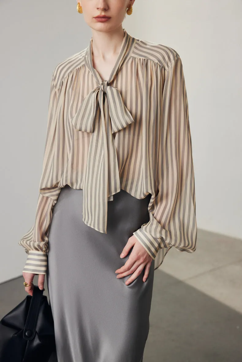 Sexy 100% Silk Blouse Casual Silk Blouse