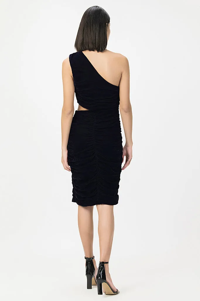 Shadowy Velvet Dress