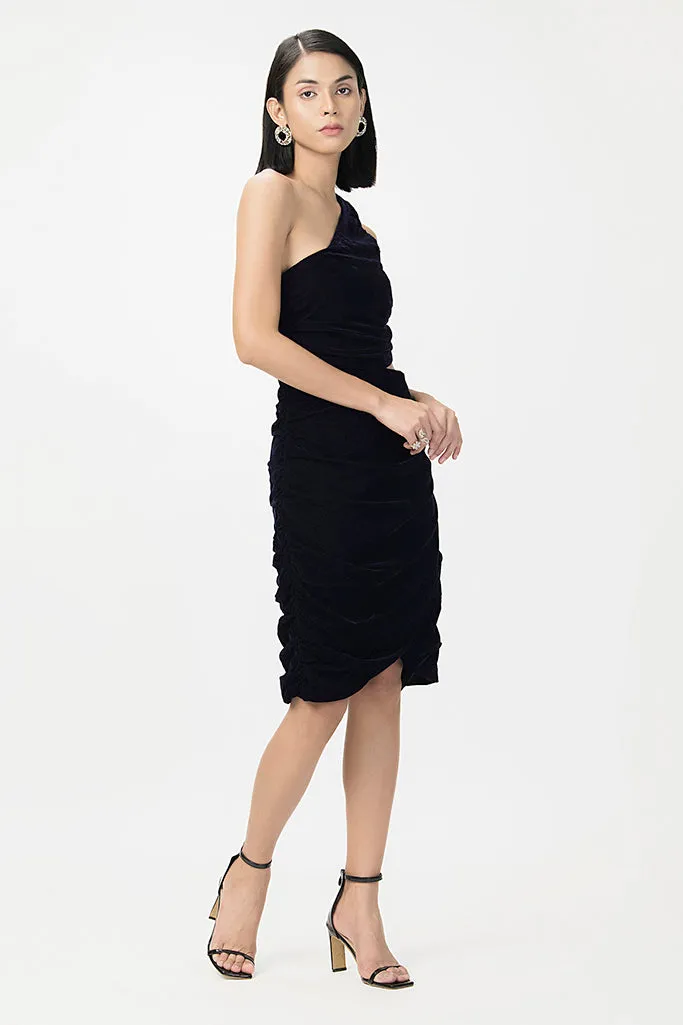 Shadowy Velvet Dress