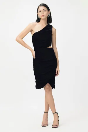 Shadowy Velvet Dress