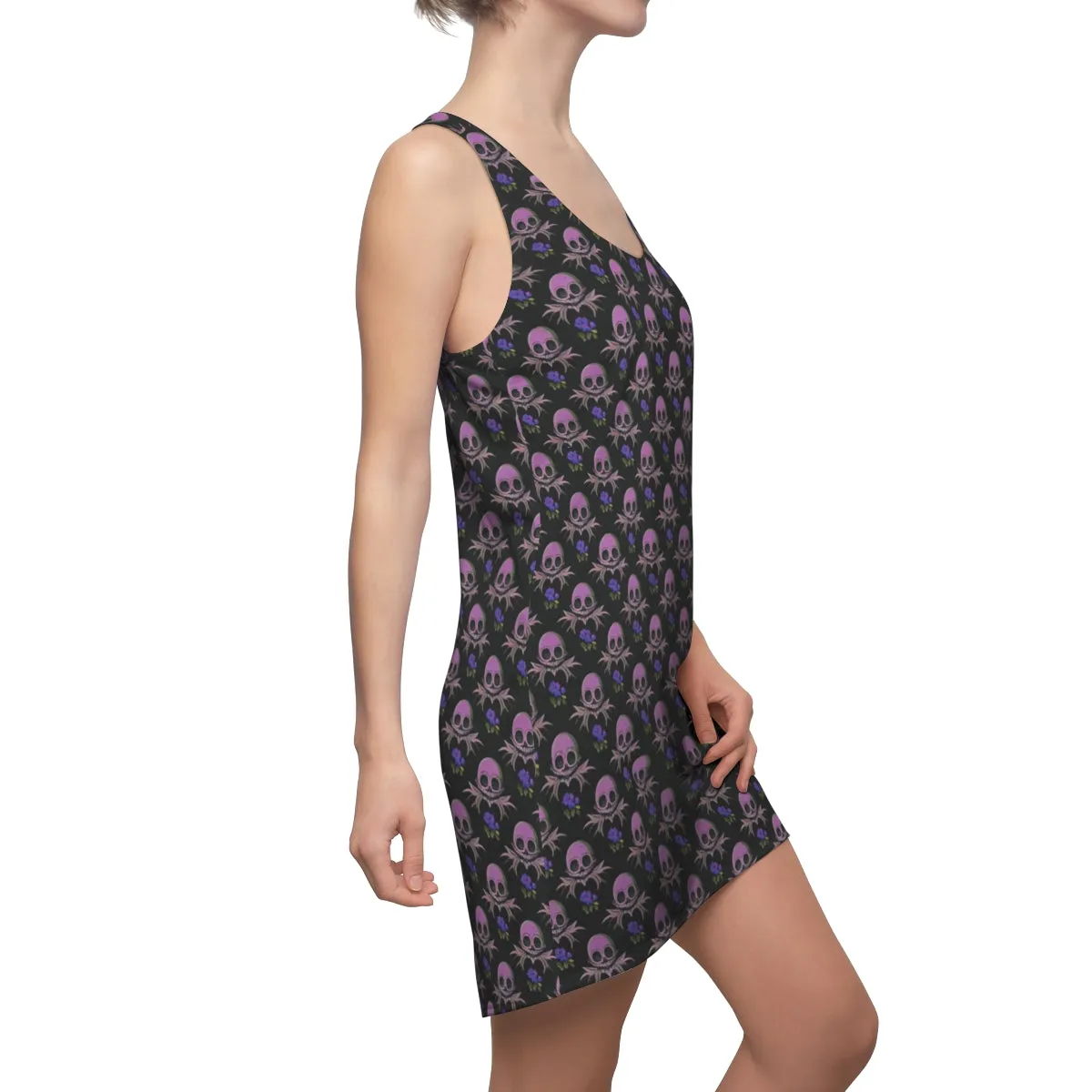 Skull Garden Floral Racerback Dress