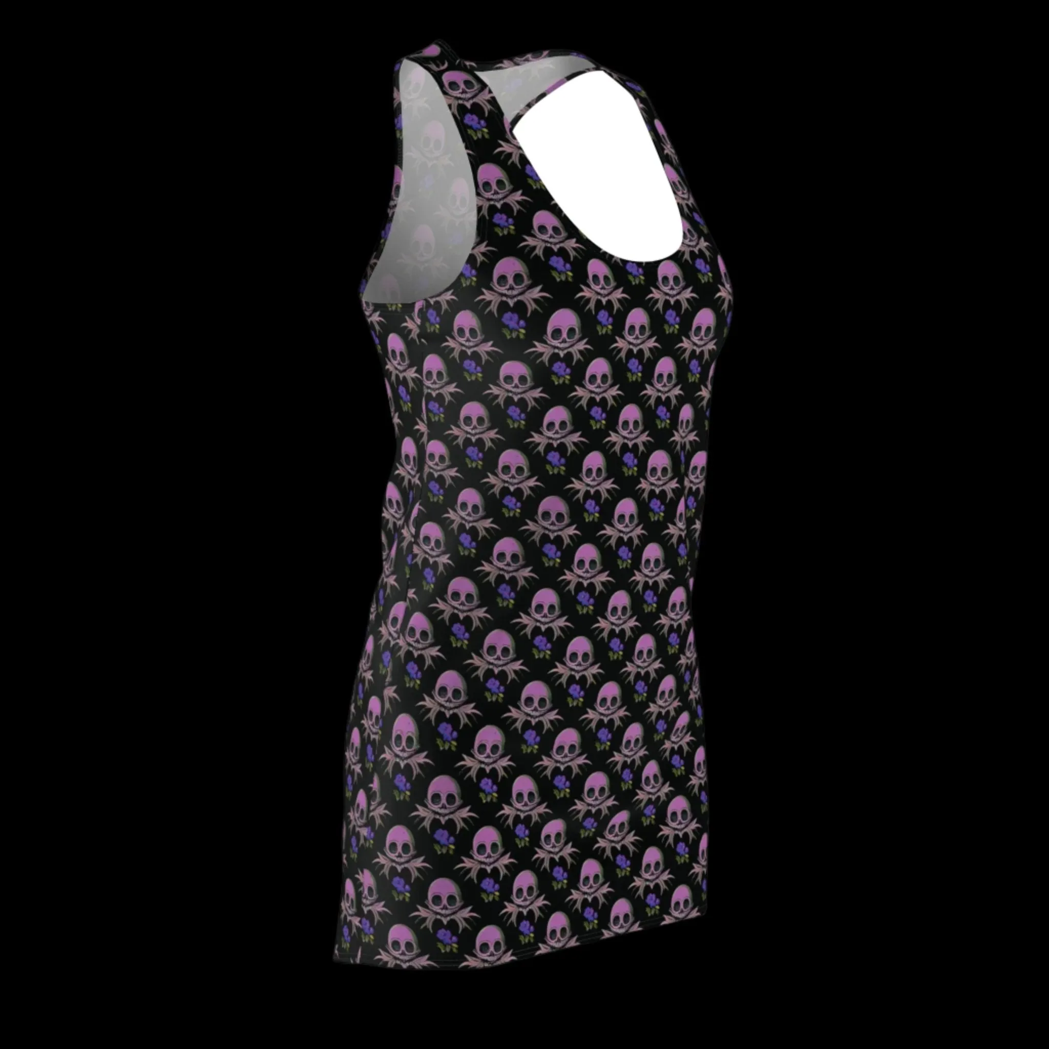 Skull Garden Floral Racerback Dress