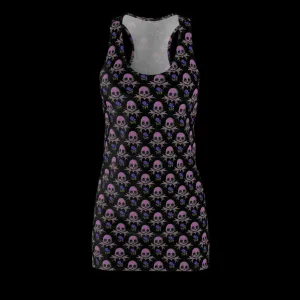 Skull Garden Floral Racerback Dress