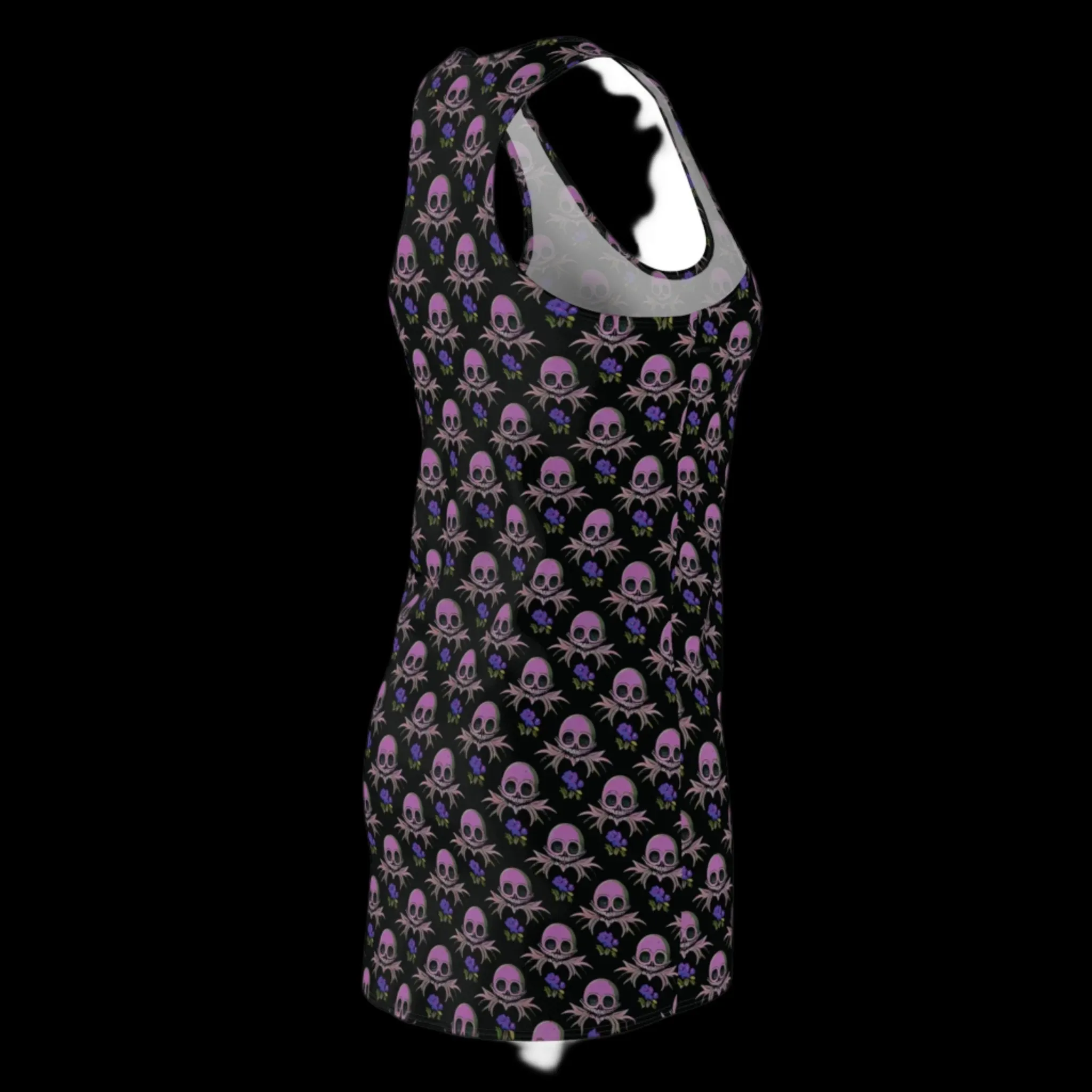 Skull Garden Floral Racerback Dress