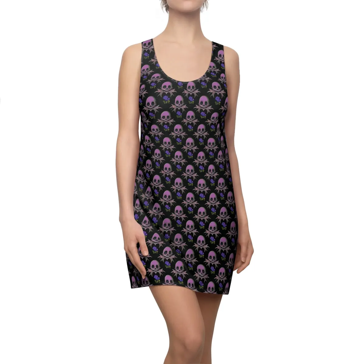 Skull Garden Floral Racerback Dress