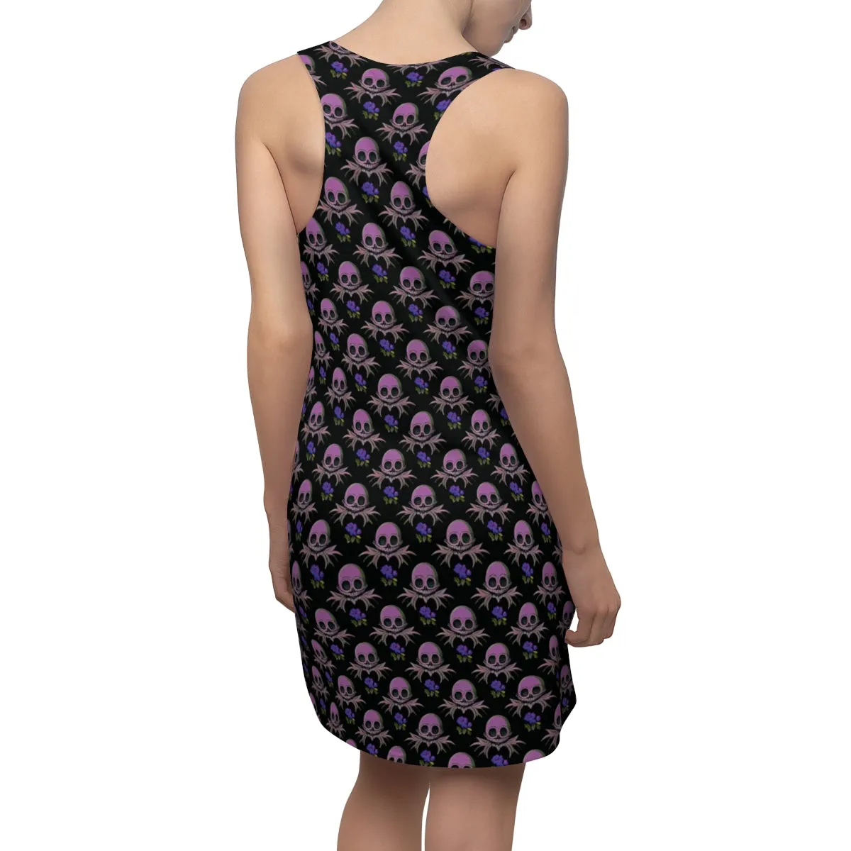 Skull Garden Floral Racerback Dress