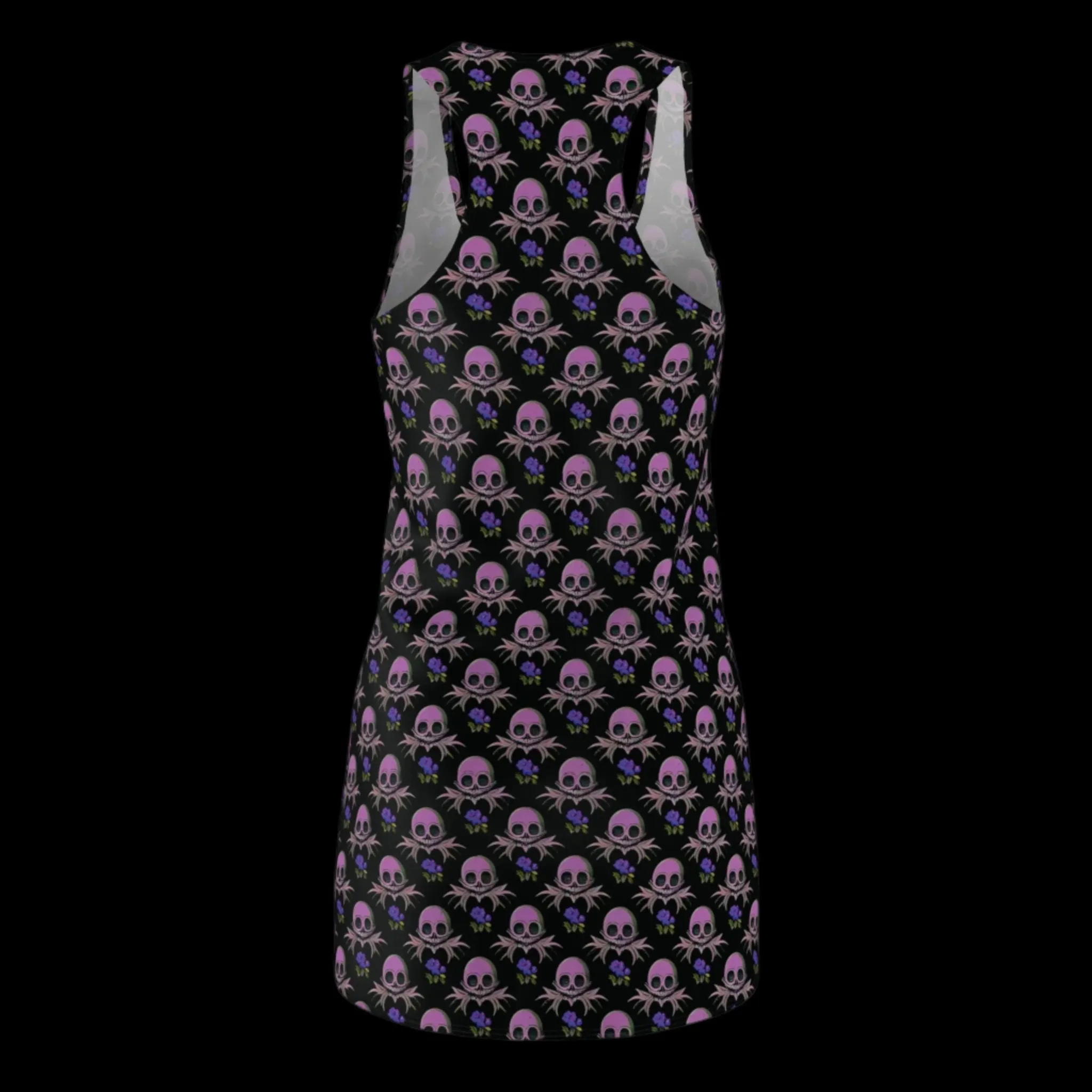 Skull Garden Floral Racerback Dress