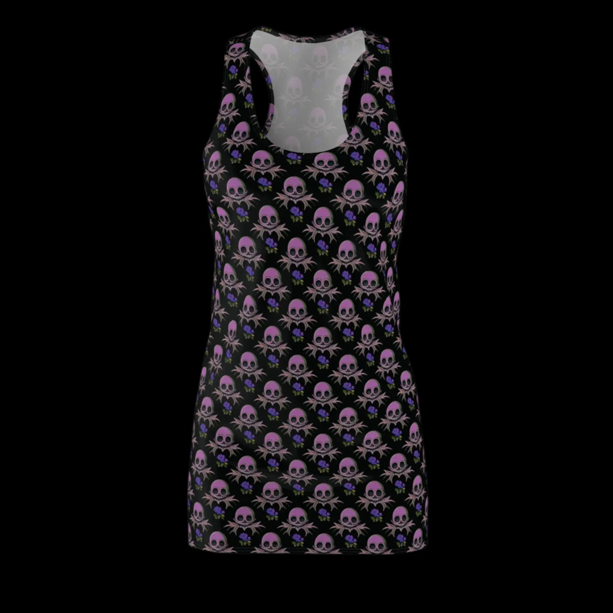 Skull Garden Floral Racerback Dress