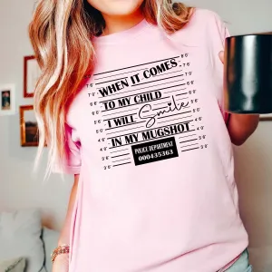 Smile in my Mugshot Comfort Color Wholesale Tee