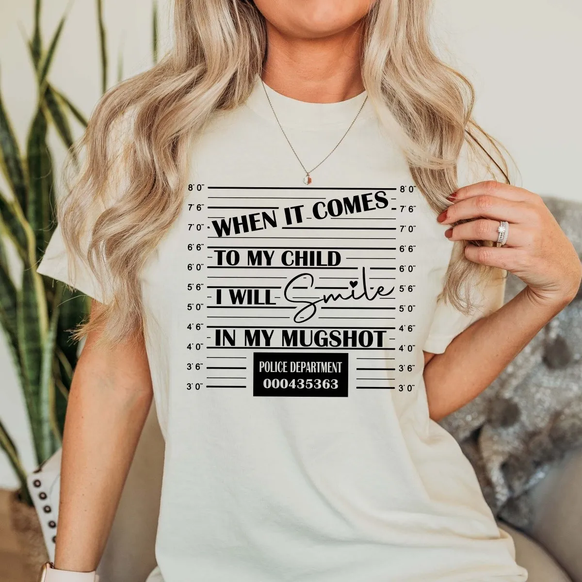 Smile in my Mugshot Comfort Color Wholesale Tee