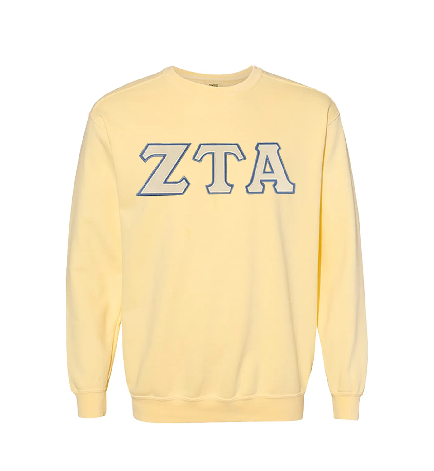 Sorority Comfort Colors Greek Letter Crewneck Sweatshirt