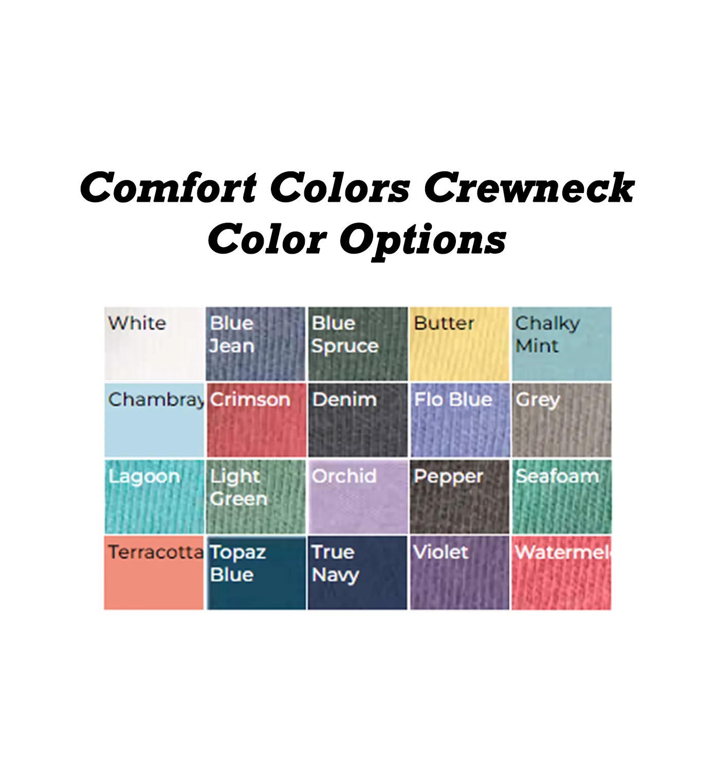 Sorority Comfort Colors Greek Letter Crewneck Sweatshirt