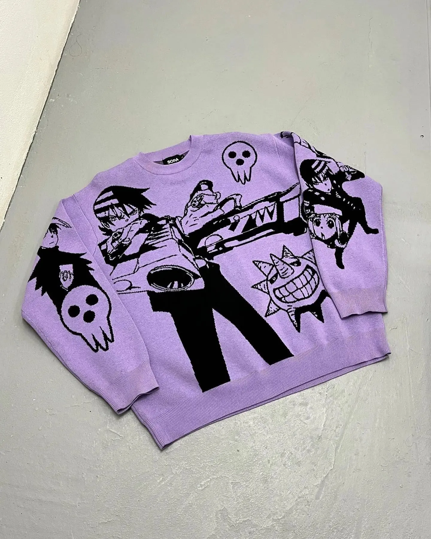 Soul Eater Knitted Cotton Sweater