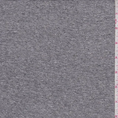 Stone Grey Slubbed Jersey Knit Fabric