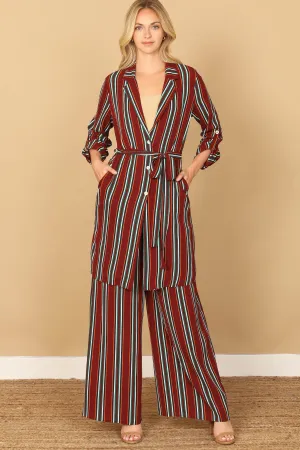 STRIPE JACKET PANTS