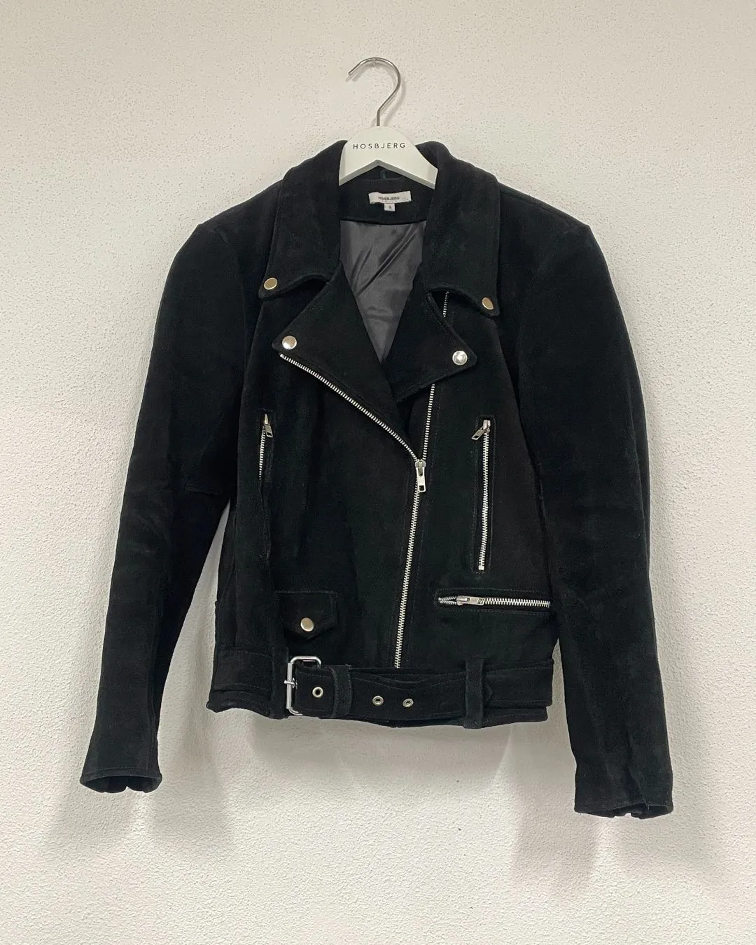 Suede leather jacket