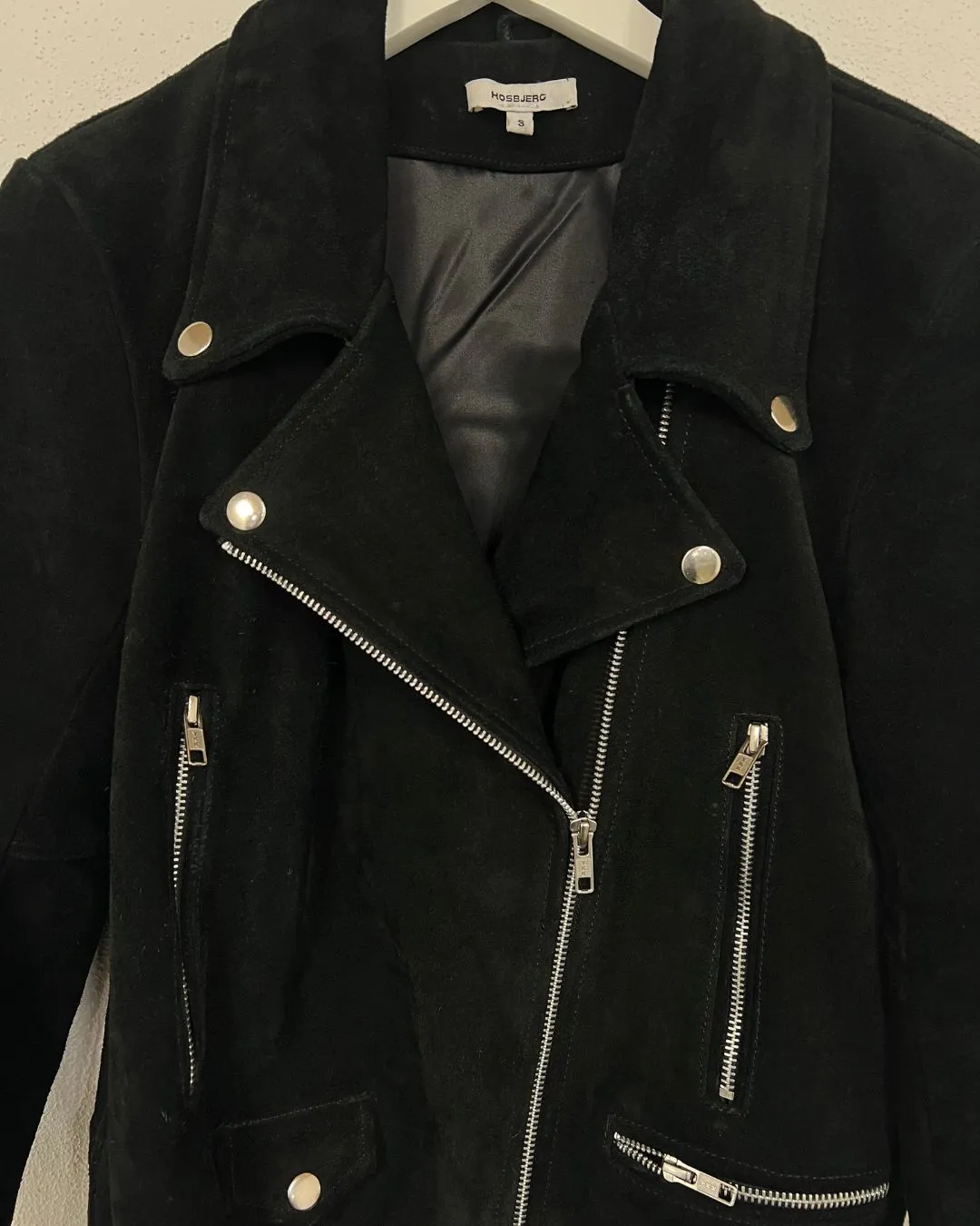 Suede leather jacket
