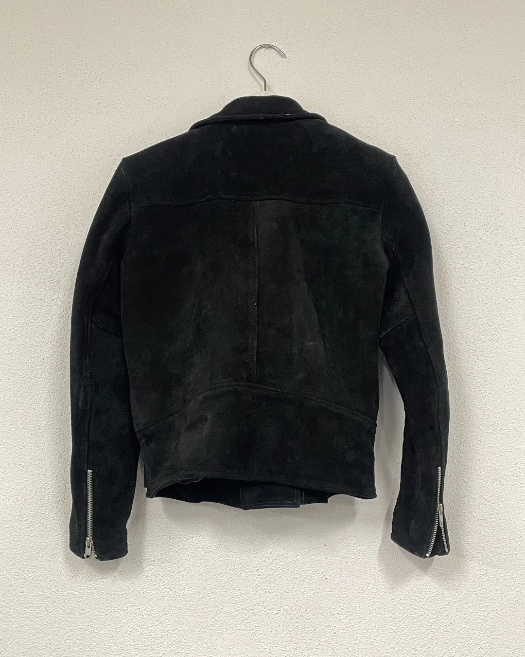 Suede leather jacket