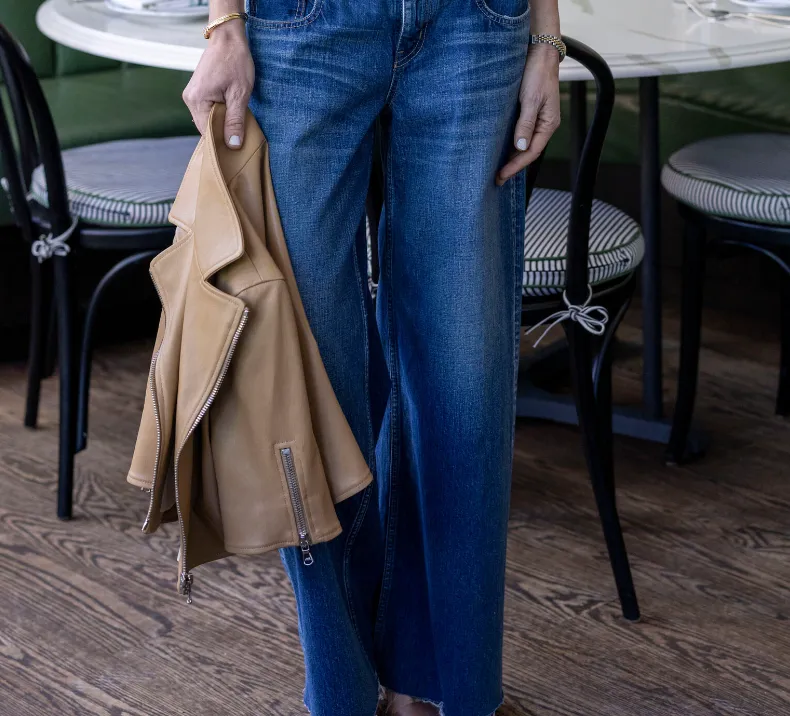 SUSAN BENDER SHORT SLEEVE MOTO BRANDY JACKET