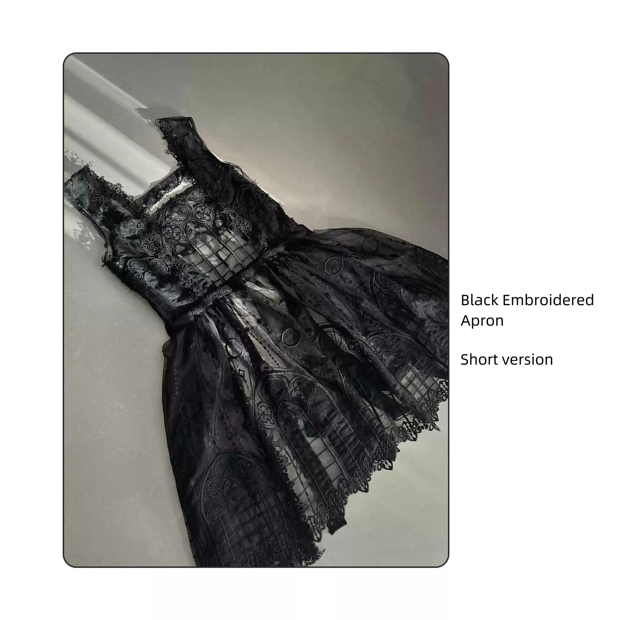 SUSIN~Night Traveler~Classic and Elegant Gothic Dress with Colorful Window Prints
