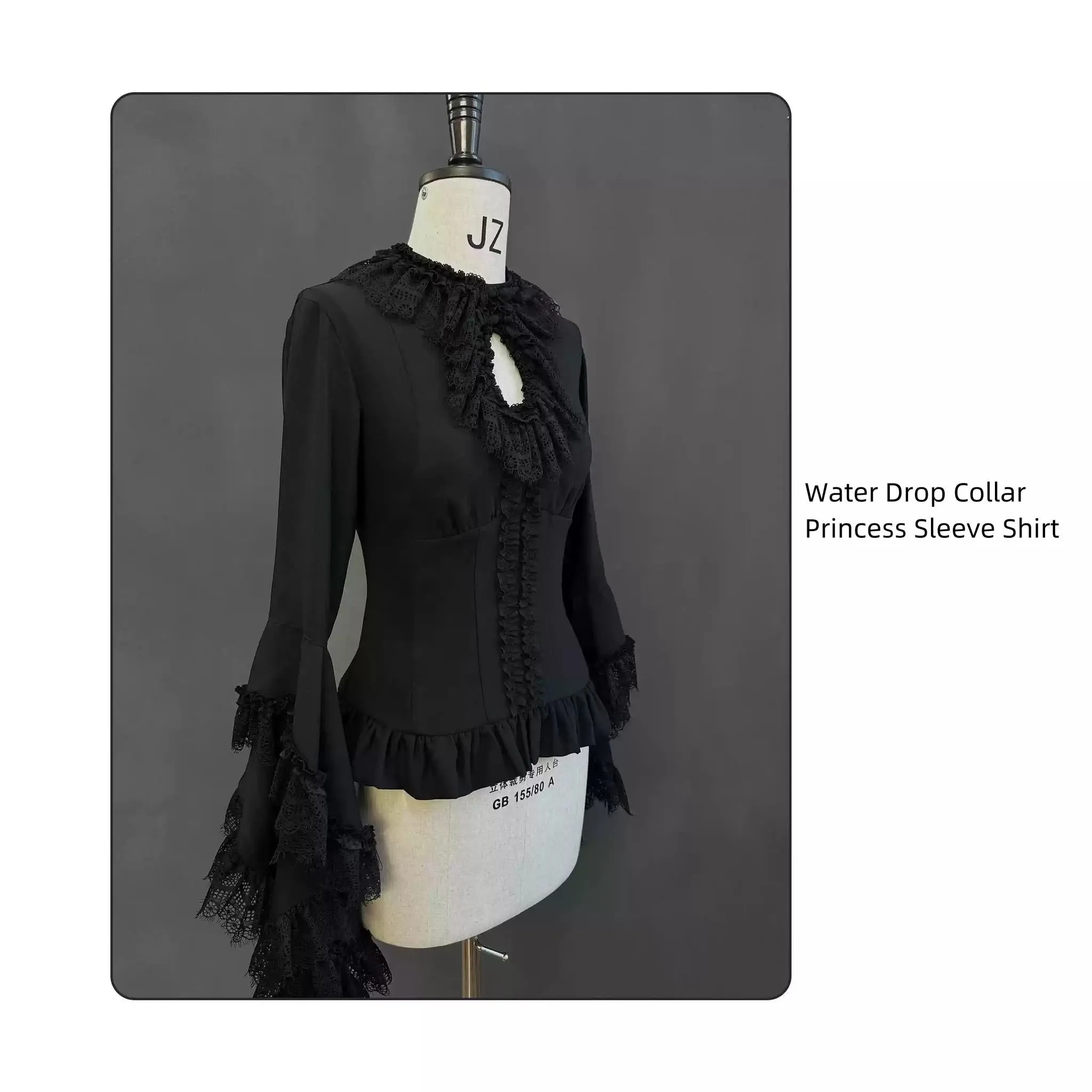 SUSIN~Night Traveler~Classic and Elegant Gothic Dress with Colorful Window Prints