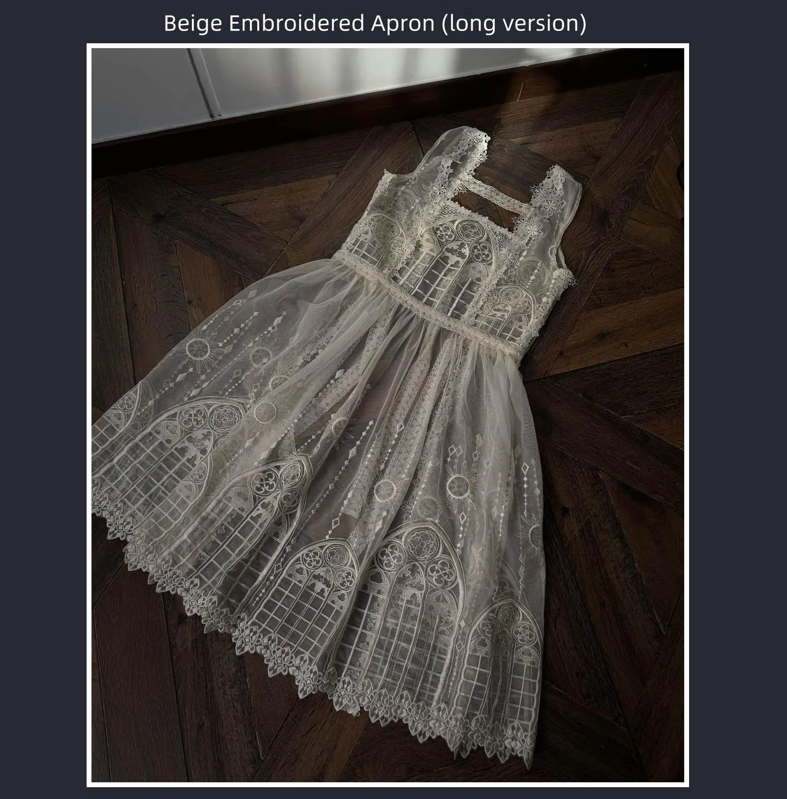 SUSIN~Night Traveler~Classic and Elegant Gothic Dress with Colorful Window Prints